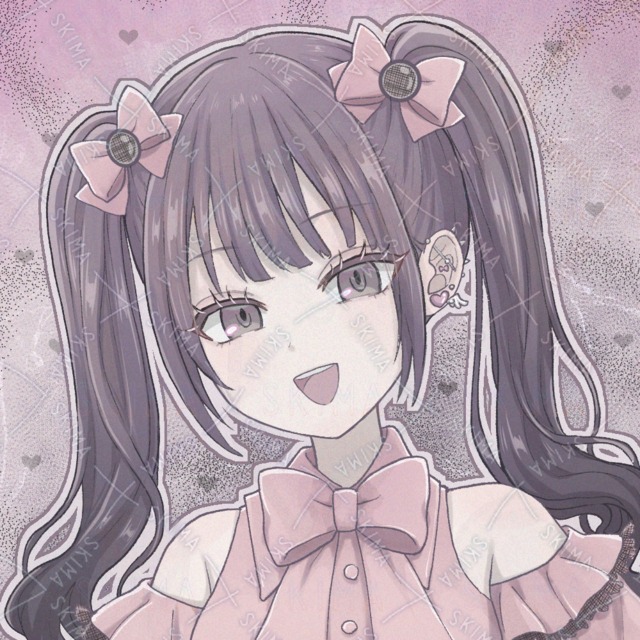 地雷系女の子アイコン【色差分3種】の商品画像