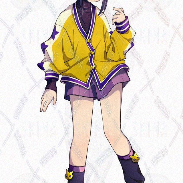 Image 6 of [7 Expressions] Purple and Yellow Child