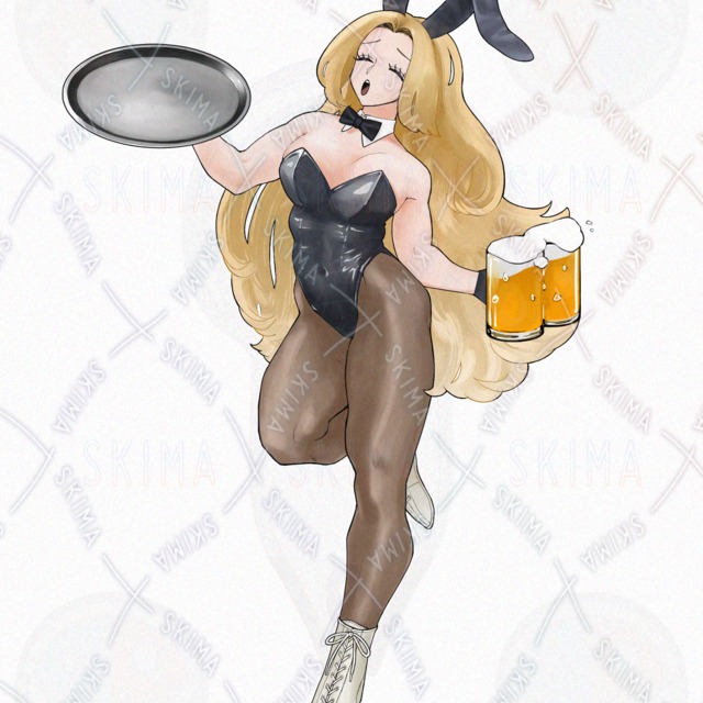 Image 9 of Bunny Suit Woman – 5 Facial Expressions + 2 Prop Variations