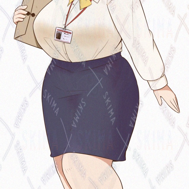 Beast-Girl Office Lady Standing Illustration Pack: TRPG, Streaming, and Game Assets—Includes Expressions and Human Variants 的商品圖片第 5 張