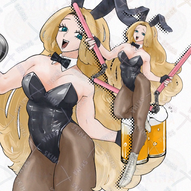 Image of Bunny Suit Woman – 5 Facial Expressions + 2 Prop Variations