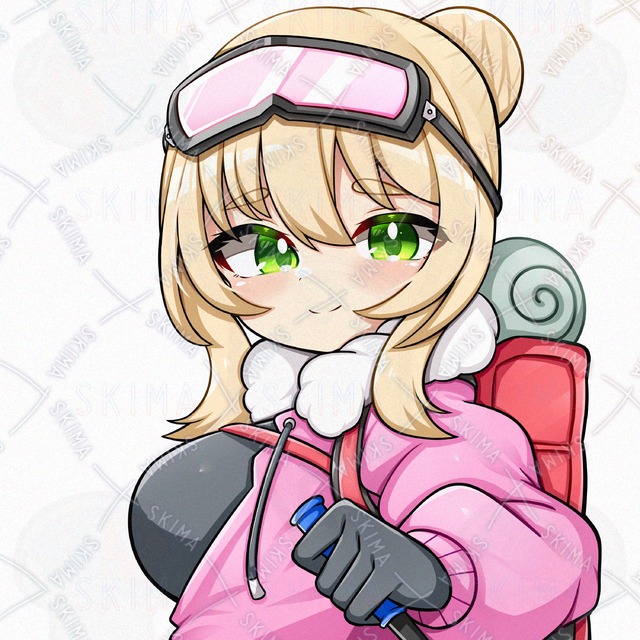 【表情全３種】女登山家ちゃん【透過差分有り】