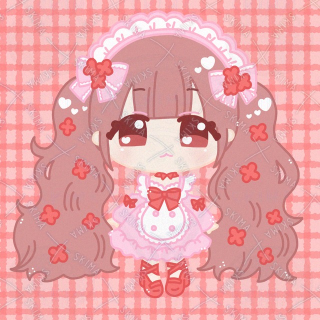 メイドの女の子（表情差分6種）