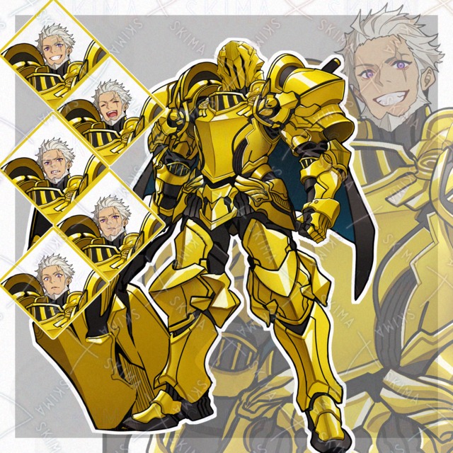 黄金騎士[兜有り１種＋表情５種]