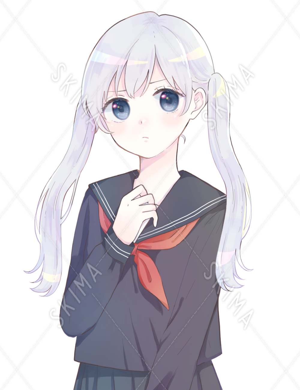 銀髪セーラー少女 表情差分あり スキマ スキルのオーダーメイドマーケット Skima 銀髪セーラー少女 表情差分あり スキマ スキルのオーダーメイドマーケット Skima