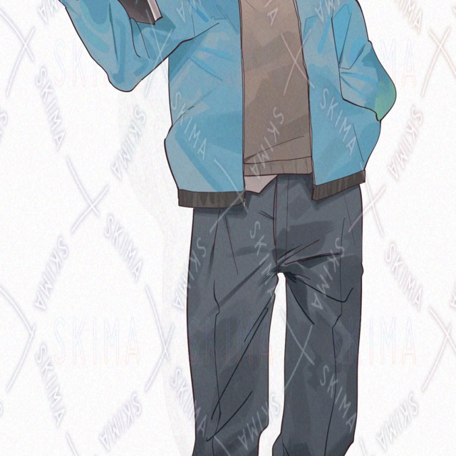 Worn-Out Sweatsuit Male Character Set (7 Images) 的商品圖片第 5 張