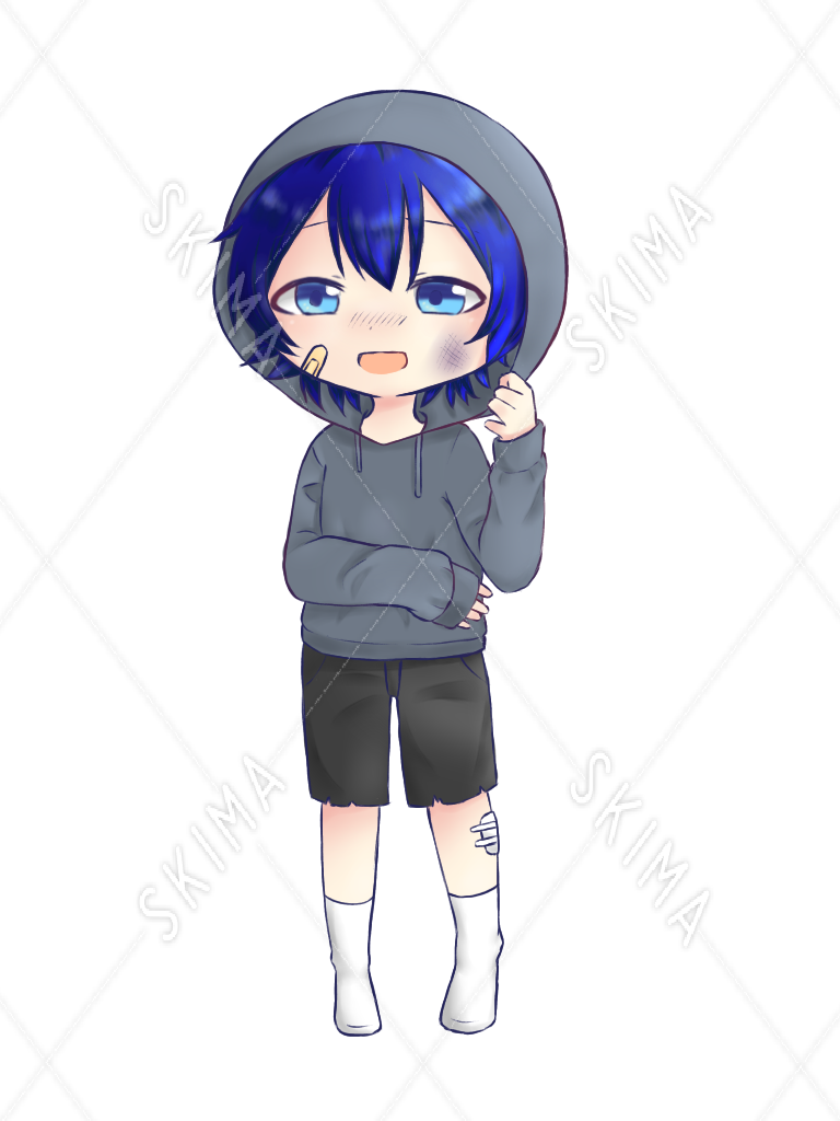 立ち絵 ボロボロの男の子 表情差分6種 スキマ スキルのオーダーメイドマーケット Skima