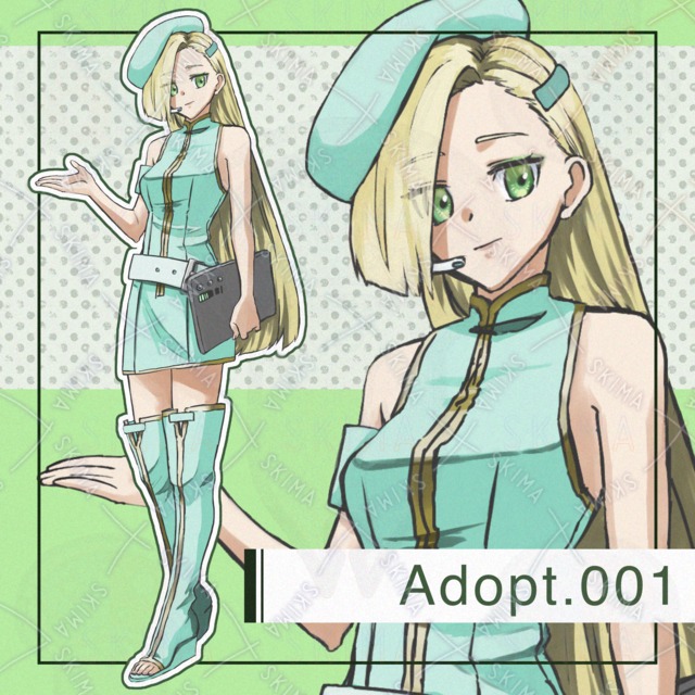 【表情差分4種】近未来なガイドさん風立ち絵