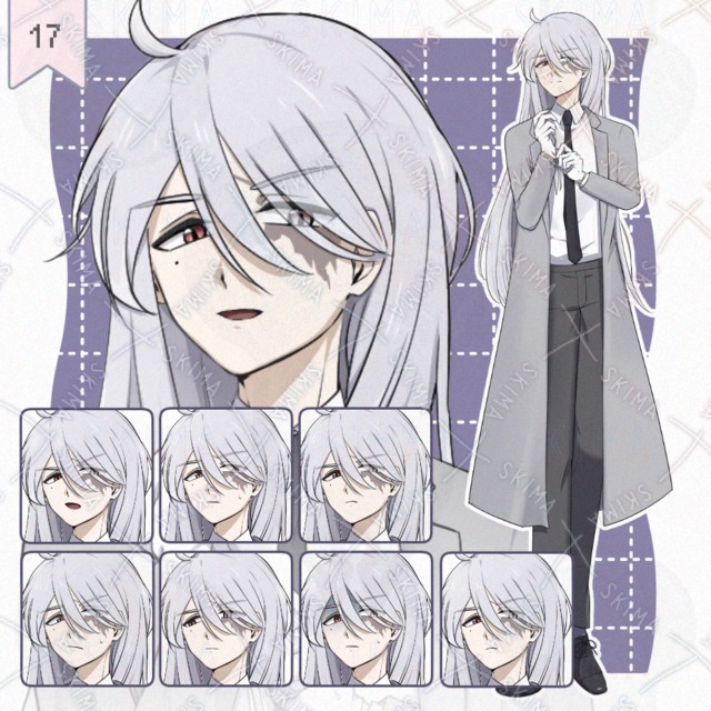 【SALE】adopt. コートの男性キャラクター【表情9種】