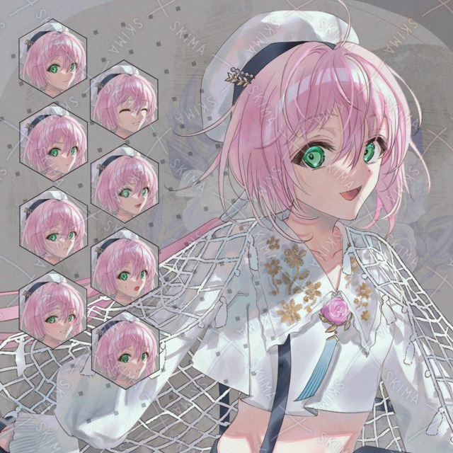 ピンク髪の女の子