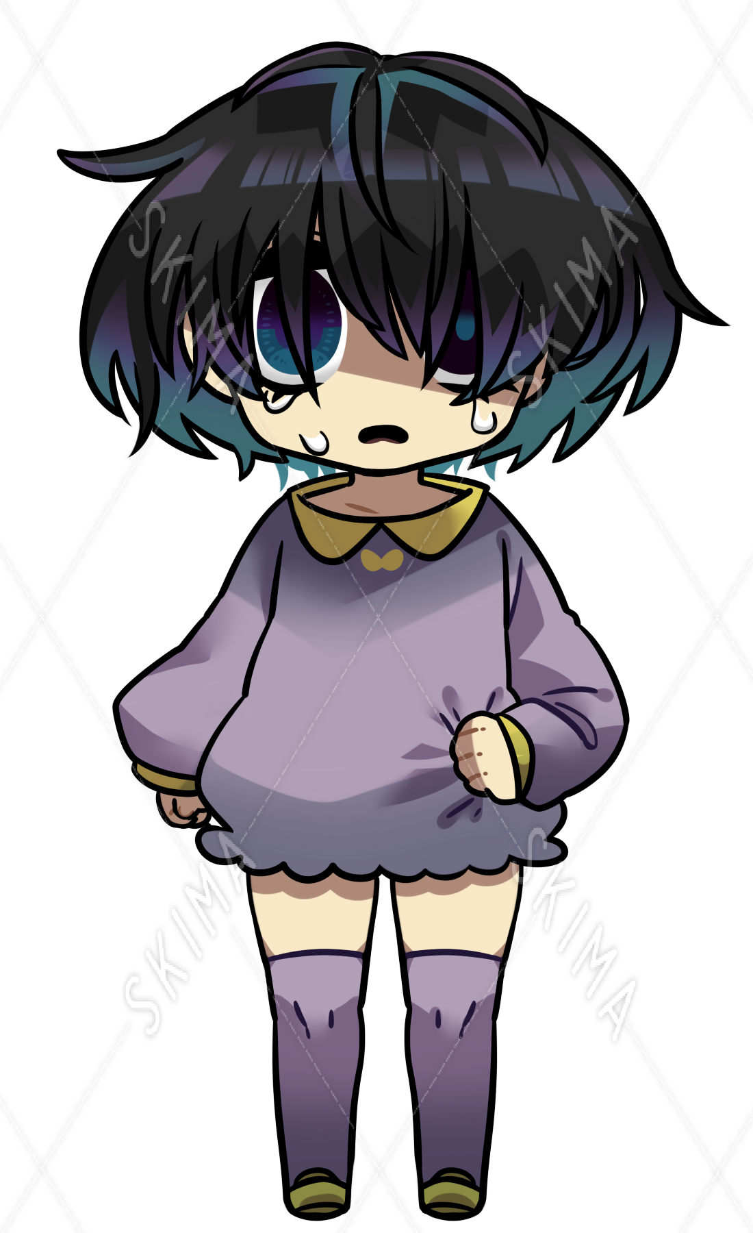 不気味な女の子 スキマ スキルのオーダーメイドマーケット Skima