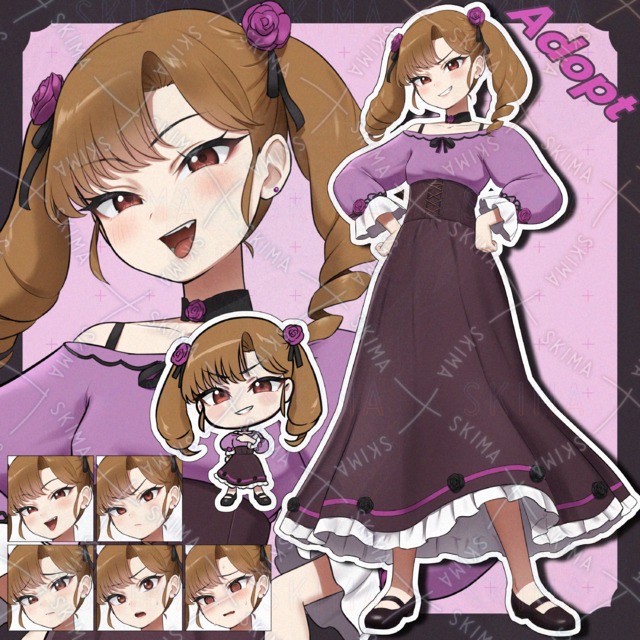 悪役令嬢の取り巻きちゃん【表情差分5種 、SD付き】の商品画像