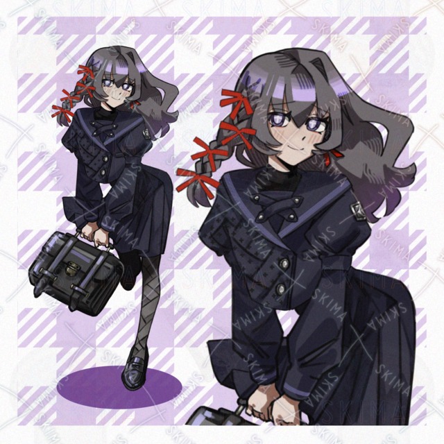 【全身立ち絵】女学生