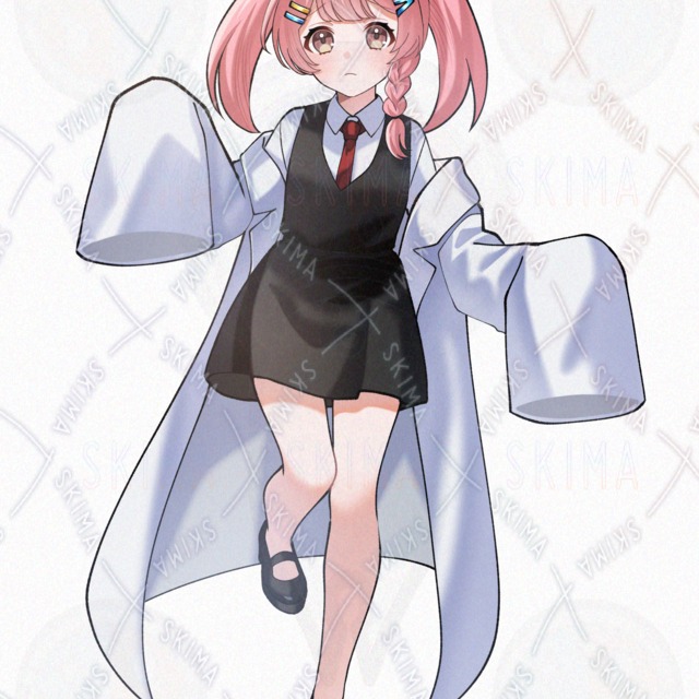 adopt.112 로리풍 흰 가운 소녀 (표정 5종) 상품 이미지 4번째