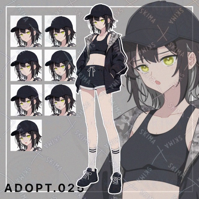 【opt】スポーティーな女の子 立ち絵イラスト