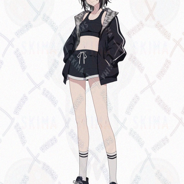 【opt】スポーティーな女の子 立ち絵イラストの商品画像3枚目
