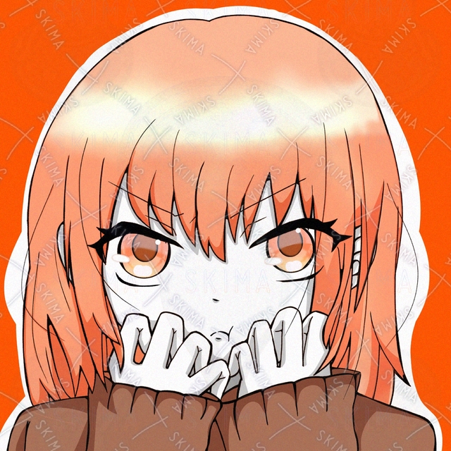 単色カラーガール　(オレンジ)