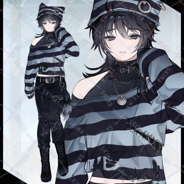 Image of Light Blue Subculture Boy – 6 Expressions