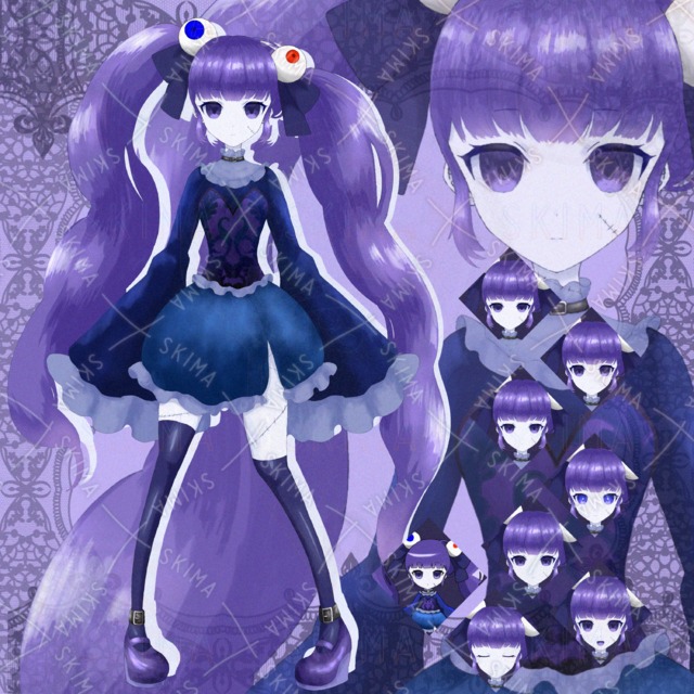 Image of Patchwork Gothic Lolita Digital Product