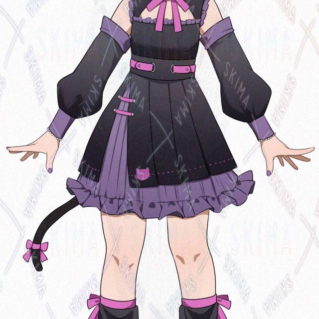 Image 3 of 9 Expressions + Cat Girl with Animal Ears Digital Asset Pack