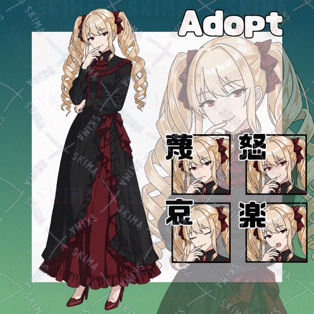 Adopt045_悪役令嬢風、お嬢様/ファンタジー/RPG