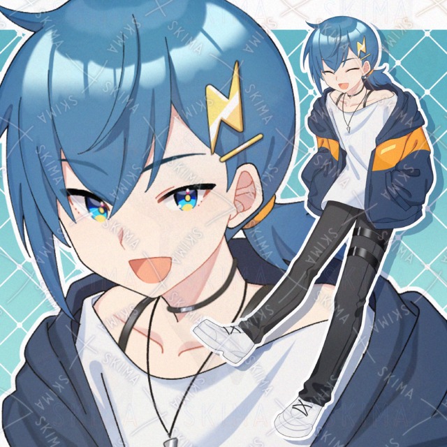 Image of 8 Expression Variations: Boy in an Oversized Hoodie