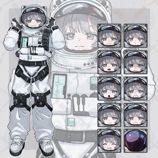 キャラクター立ち絵［表情10種］