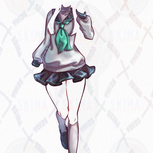 Image 10 of [IRIAM Compatible] Adopt46_Silver-Haired Girl [2 Costumes]