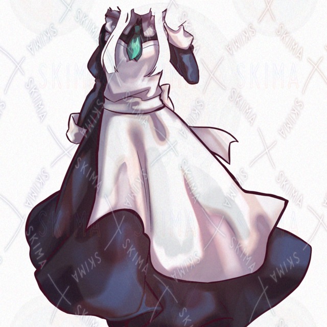 Image 11 of [IRIAM Compatible] Adopt46_Silver-Haired Girl [2 Costumes]