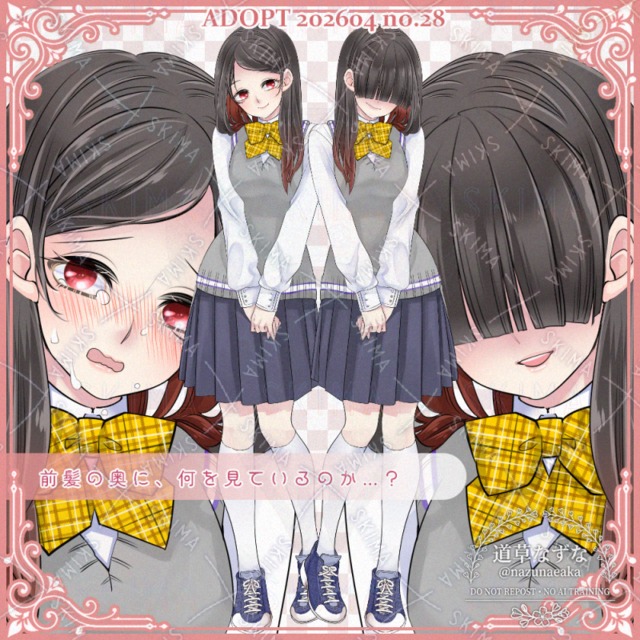 Image of Mecha-Kure Variations – 8 Facial Expressions – Female Student – ADOPT – Character Sprite – TRPG