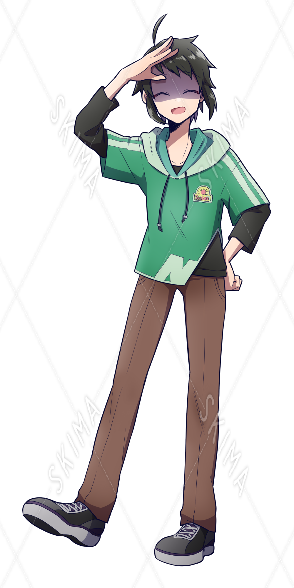 全身立ち絵 幼い顔の活発そうな青年 表情10種 スキマ スキルのオーダーメイドマーケット Skima