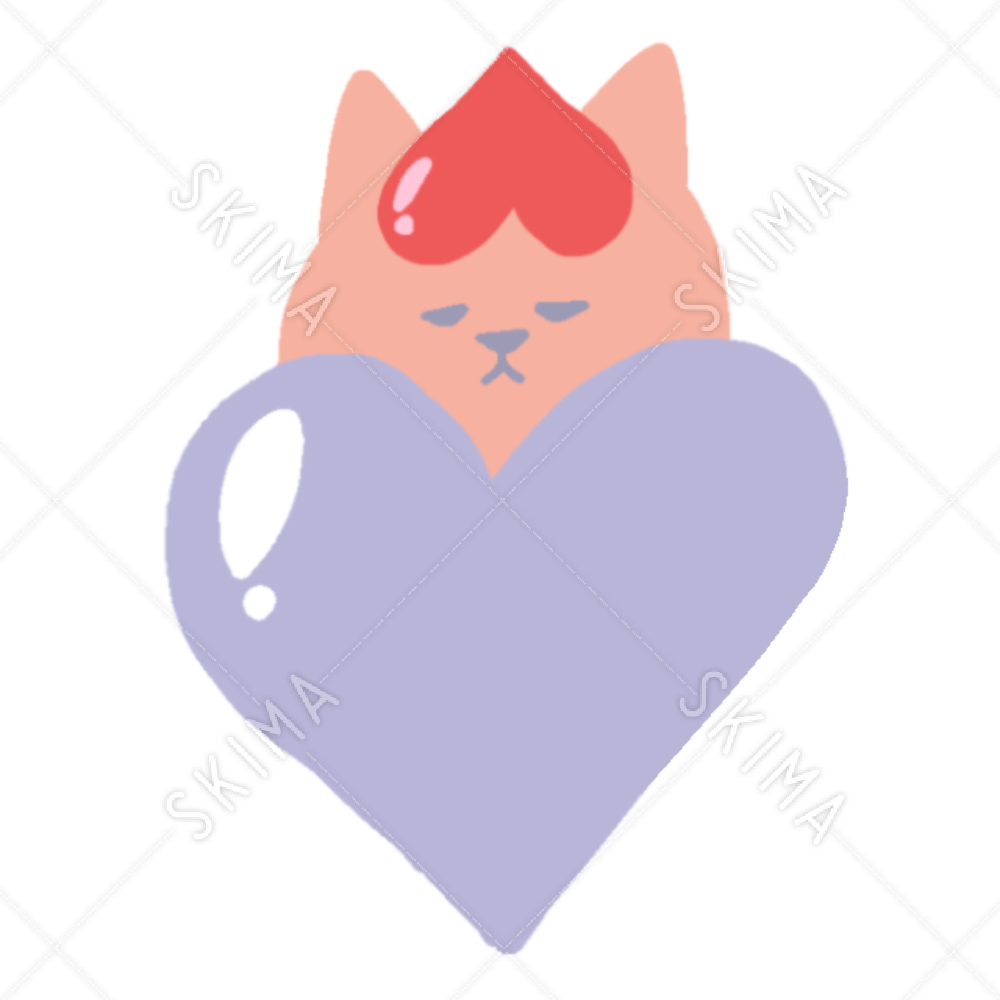 はーとにはさまれねこ スキマ スキルのオーダーメイドマーケット Skima