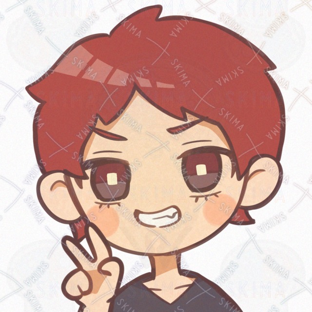 赤色男の子