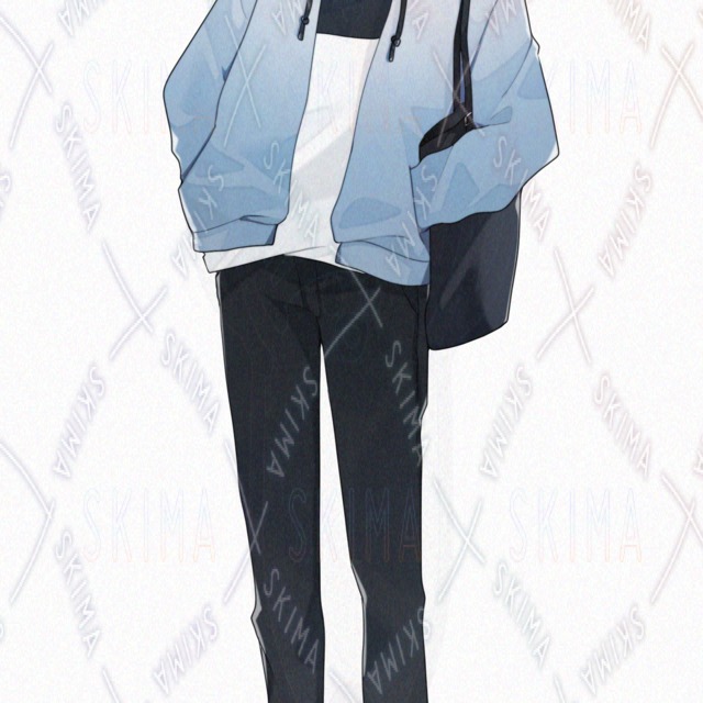 大学生風・私服の青年【全身立ち絵・表情7種 】の商品画像2枚目