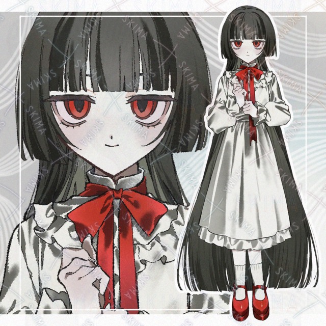 [8 Variations] Girl in a White Dress 的商品圖片