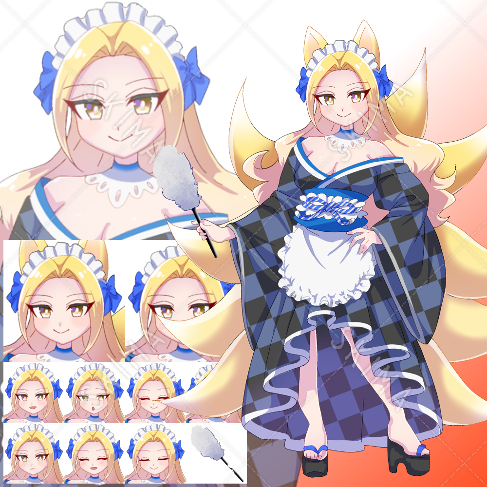 九尾の狐 メイド 差分10種 スキマ スキルのオーダーメイドマーケット Skima