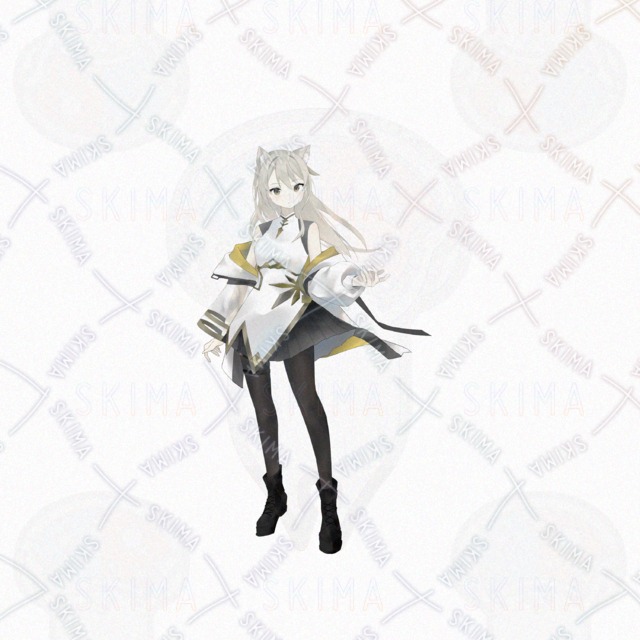 Image 5 of [Adopt] Light-Attribute Girl: 5 Expressions, Background & Character Sheet