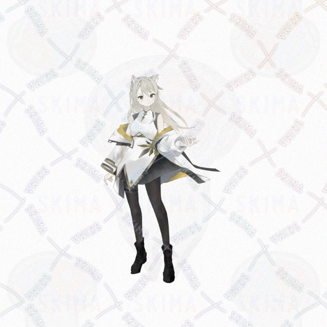 Image 4 of [Adopt] Light-Attribute Girl: 5 Expressions, Background & Character Sheet