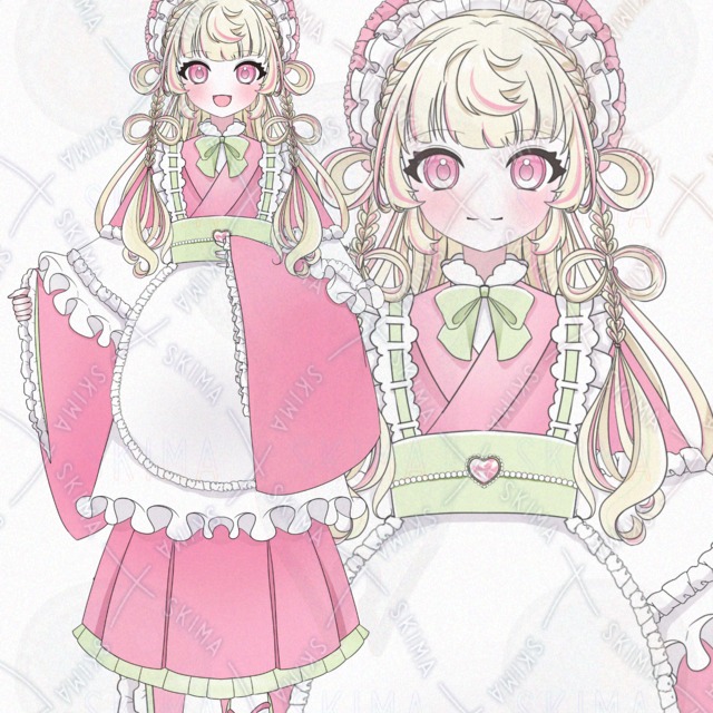 三色団子の女の子