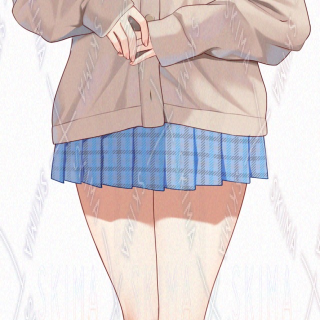 Image 8 of 7 Expression Variations – Full-Body Standing Illustration