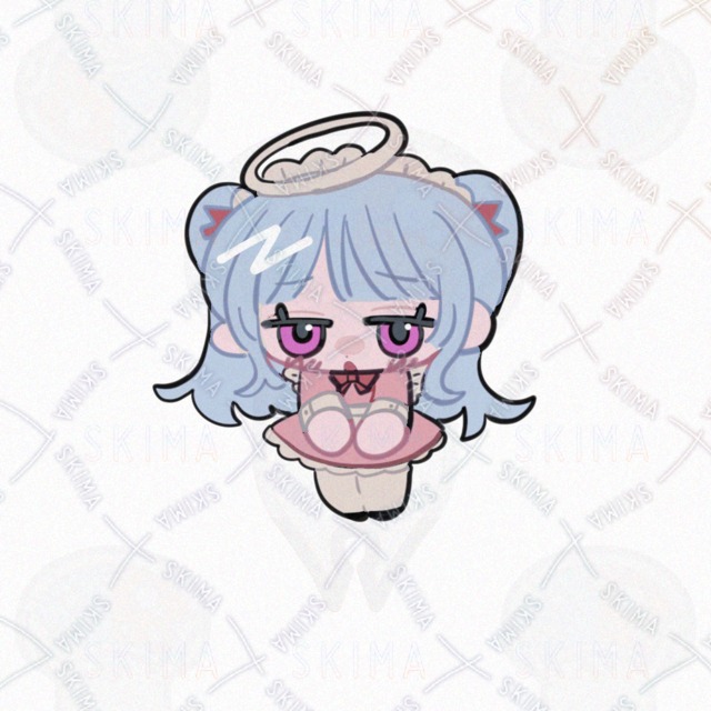 【アイコン】水色 女の子
