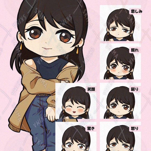 ミニキャラ立ち絵（表情種）｜商用OK｜配信・TRPGに