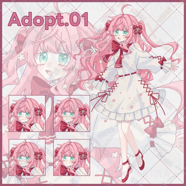 ピンク髪の少女