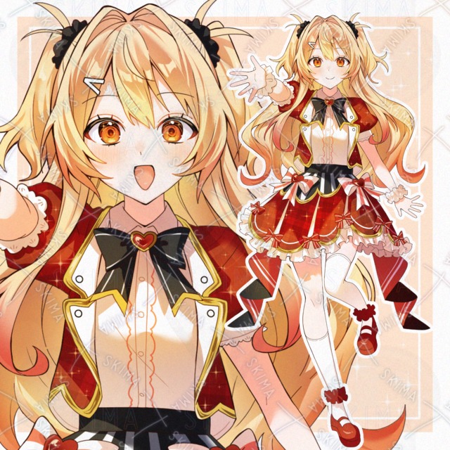 Image of Blonde Half-Japanese Twin Idol – 10 Expressions