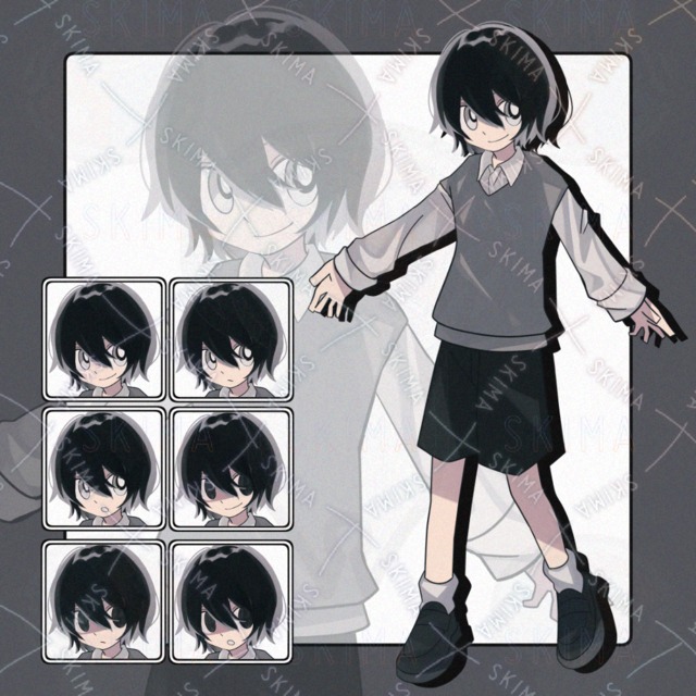 黒髪ベストの少年（闇差分有り）