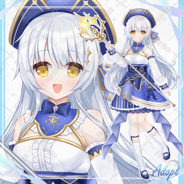 星詠みの少女(表情差分＋装飾パーツ)