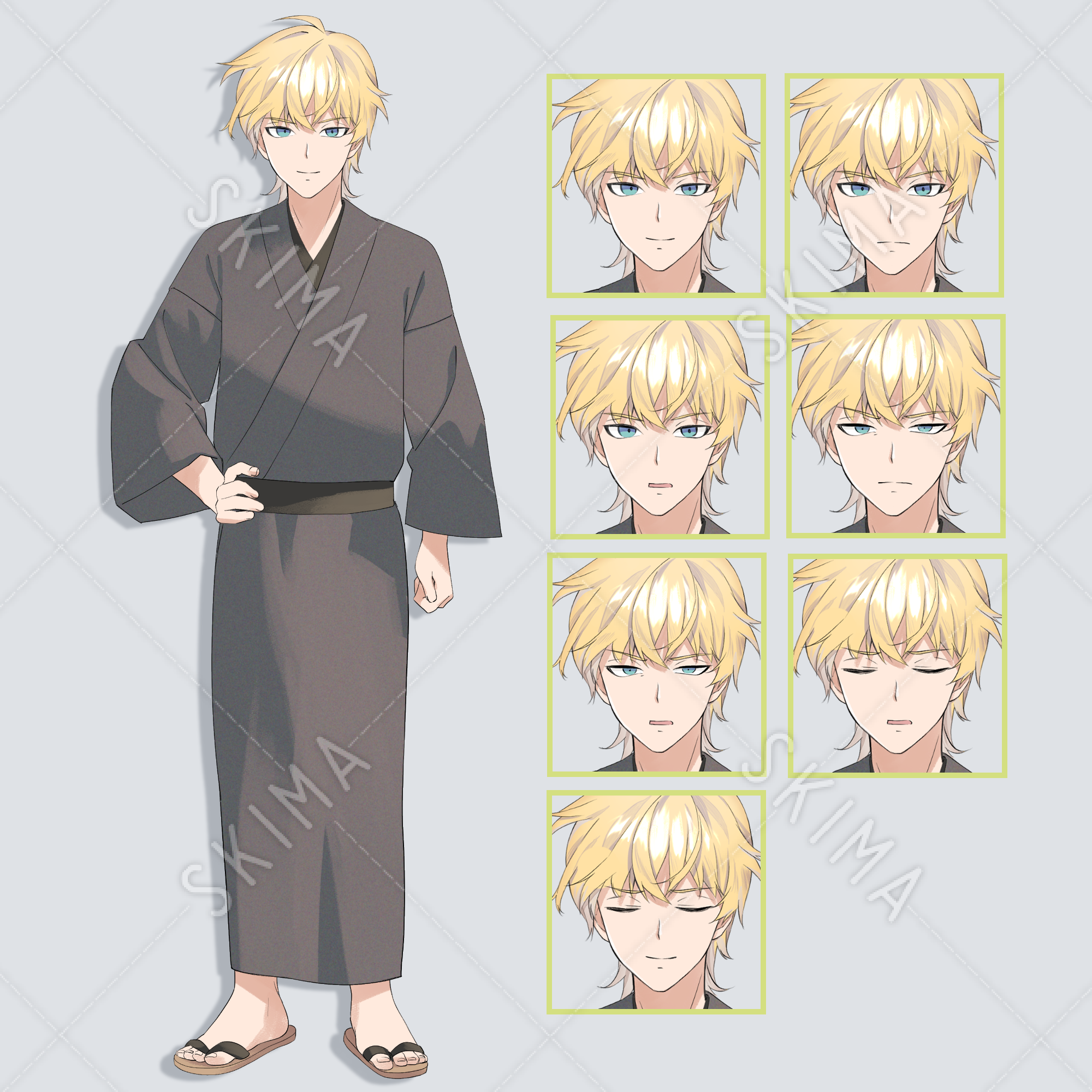 男キャラ 表情7種 スキマ スキルのオーダーメイドマーケット Skima