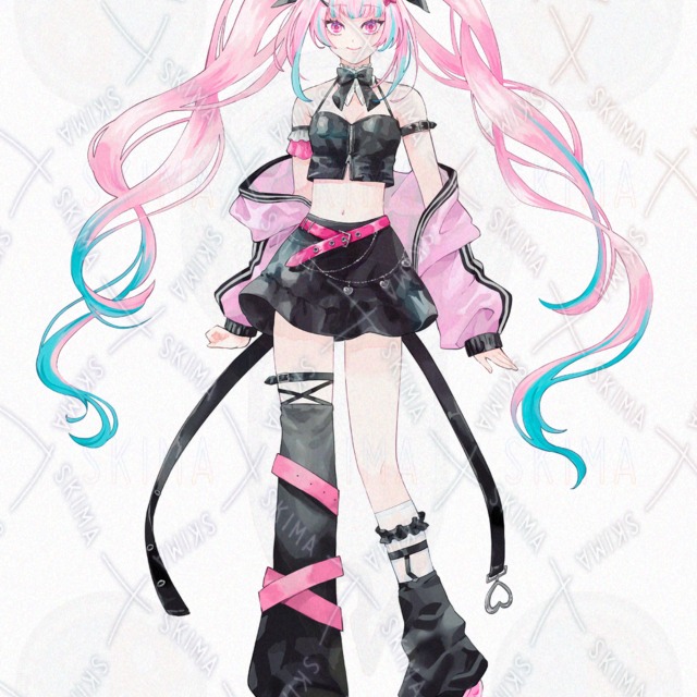 4 Expression Variations: Twin-Tailed Girl 的商品圖片第 2 張