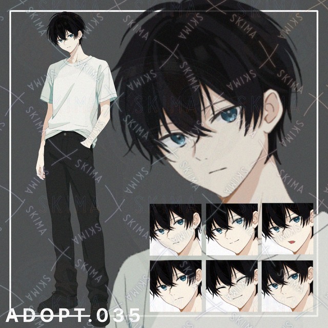 【opt】黒髪のシンプルな男の子
