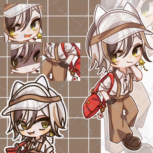 デフォルメイラスト・表情8種+ミニキャラ［079］